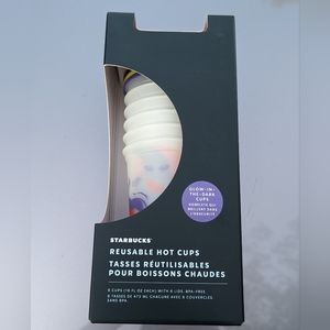 Nwt Starbucks reusable Halloween glow in the dark hot cups